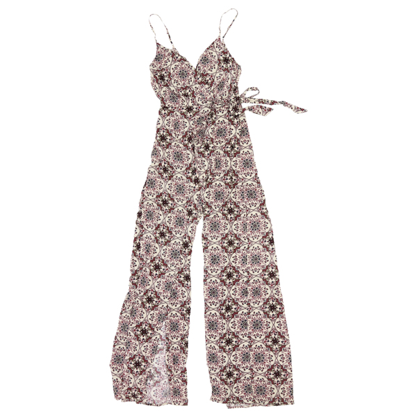 Cotton Candy L.A. Women's CR-9301-1 Floral Side Tie Jumper Pantsuit Size XS