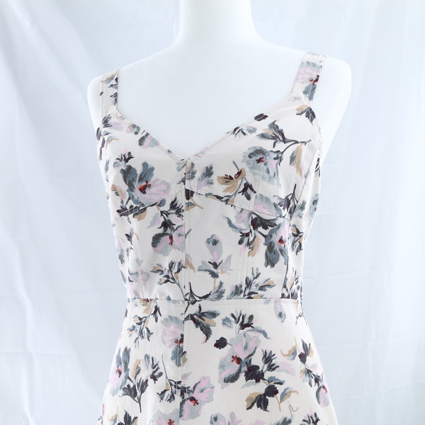 REBECCA TAYLOR NWT $475 Sofia Corset Floral Women’s Midi Cocktail Dress