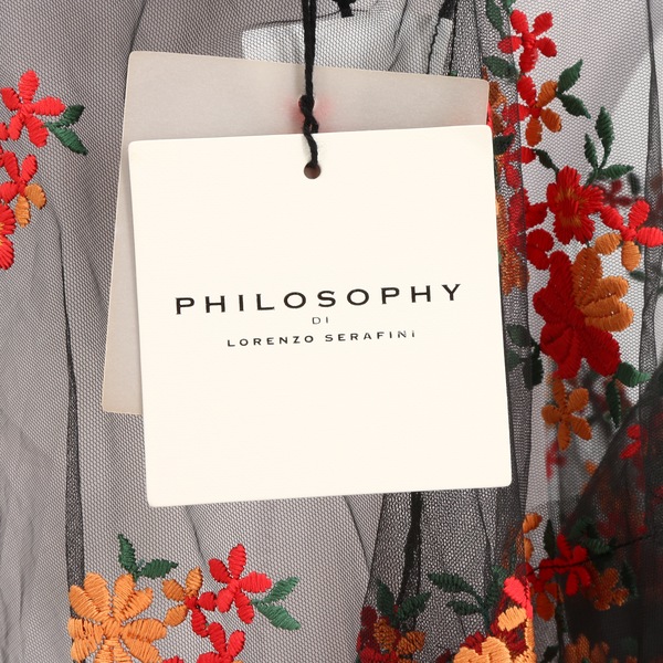 PHILOSOPHY DI LORENZO SERAFINI NWT $562 Sleeveless Floral Sheer Women’s Tank Top