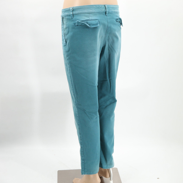 Scervino Street Women's Mid-Rise Blue Green Denim Pants NWT