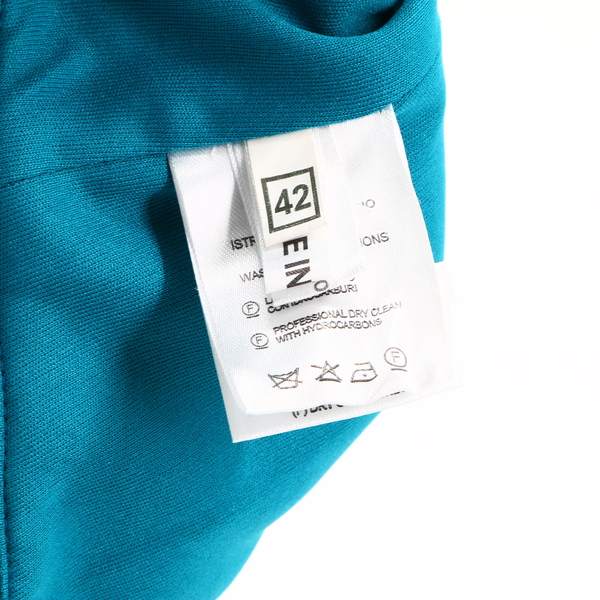 MUSANI COUTURE NWT $580 Blue One Shoulder Sleeveless Women’s Wrap Maxi Dress