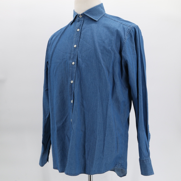 REGIMENTAL NWT $165 Basic Casual Denim Jeans Collared Men’s Button-Up Shirt Top