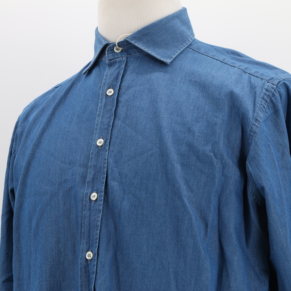 REGIMENTAL NWT $165 Basic Casual Denim Jeans Collared Men’s Button-Up Shirt Top