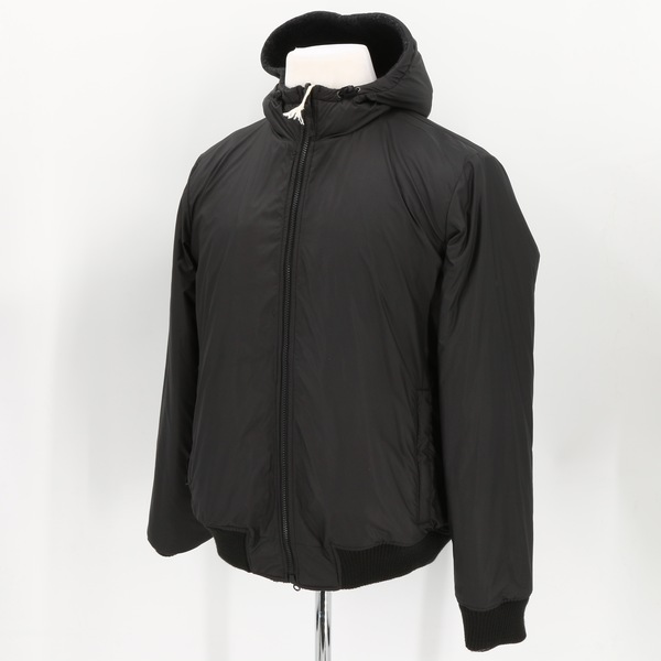 ASPESI NWT $1024 Black Double Faced Hooded Zip Wool Men’s Jacket Coat Outerwear