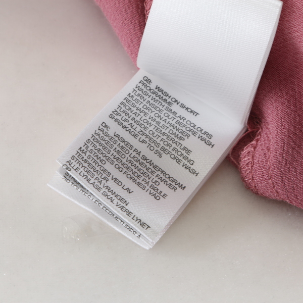 MBYM Essie Pink Mesa Rose Ruffle Sleeves Back Zip Women’s Shirt Blouse Top - NWT