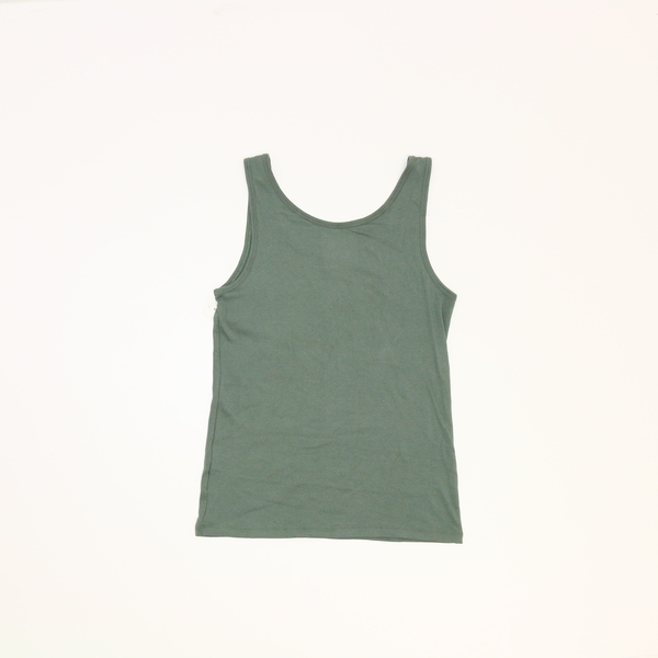 Maison Jules Women's Green Basic Fitted Tank Top 100007640 NWT