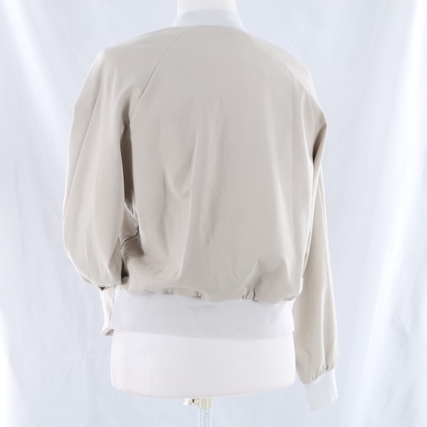 MERCI $535 Papyrus White Beige Zip Women's Bomber Jacket Outerwear Coat - NWT