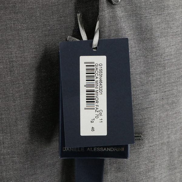 Daniele Alessandrini G1553N4643201 $595 Men's Giacca Gray Suit Jacket - NWT