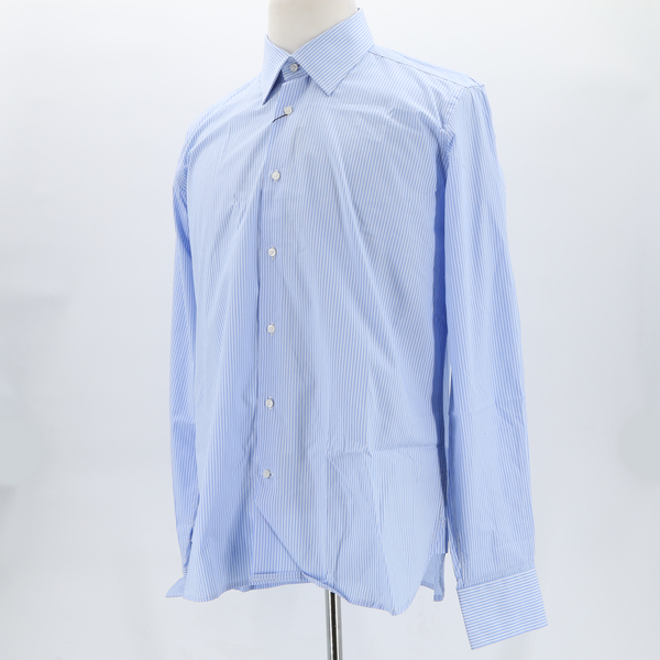 Alv by Andare Lontano Viaggiando $130 Men's Blue Striped Button Up Shirt - NWT