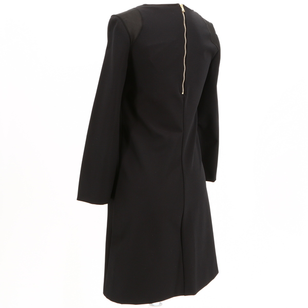 Sophisticated PATRIZIA PEPE NWT $260 Black Round Neck Women’s Sheath Shift Dress