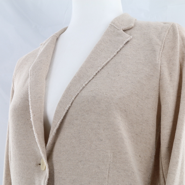 Harris Wharf London A3011BT $380 Women's Beige Cotton-Blend Blazer - NWOT