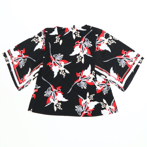 Alfani Women's Red Vista Floral Plus Size Blouse Top Shirt 100054815MS NWT