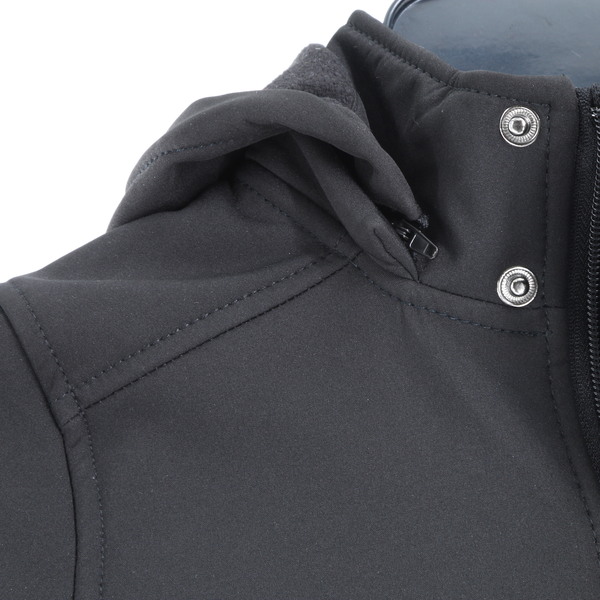 URBAN REPUBLIC Soft Shell Zip Off Hoodie Boys Jacket - Black - Style 6401TBK-14