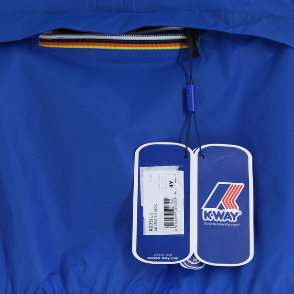 K-Way $80 Toddler's Lightweight Royal Blue Anorak Pullover Jacket - NWT